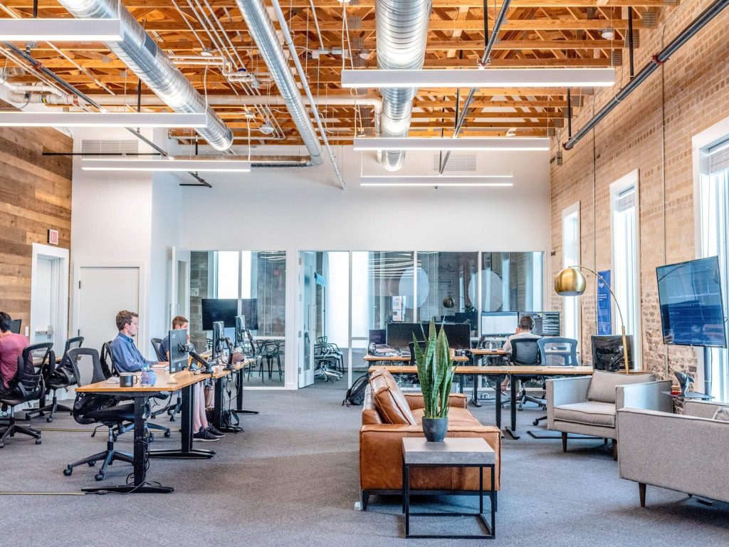 marketing agency staff sitting at their desks